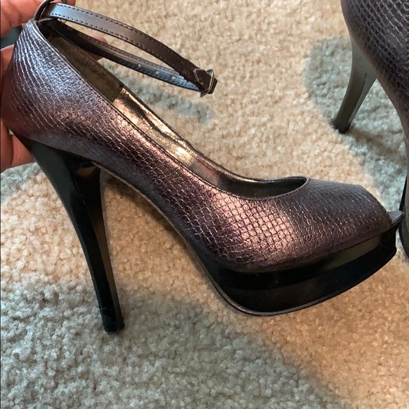 Dark Gray High Heels - Picture 2 of 3